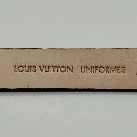 Authentic Louis Vuitton Monogram Belt LV Leather Belt Unisex - Picture 10 of 10
